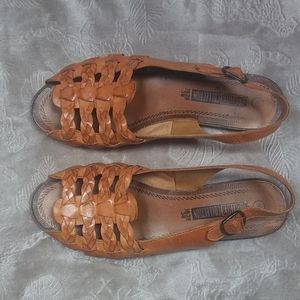 Leather Huarache Sandals